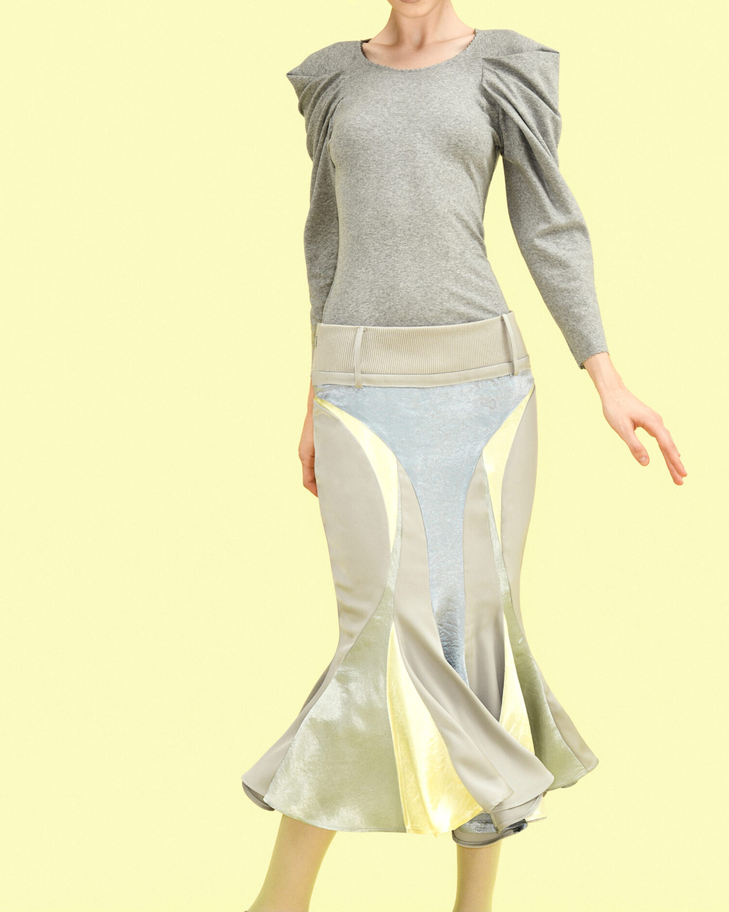 look4.4 Wing Top/ Pebble Grey