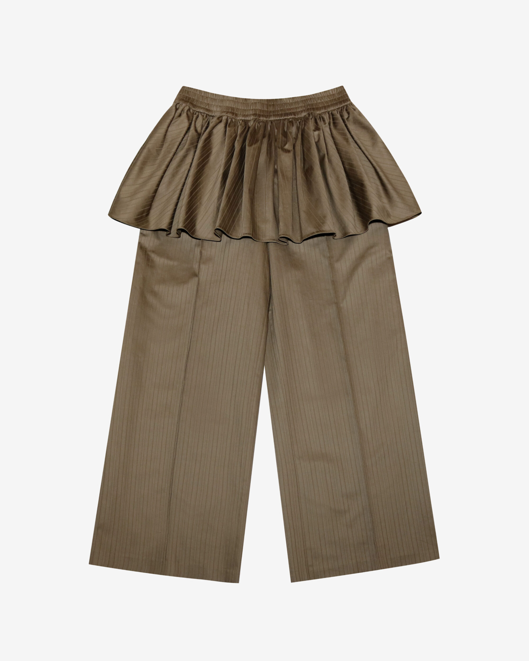 Double Layered Skirt Pants/Neutral