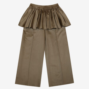 Double Layered Skirt Pants/Neutral