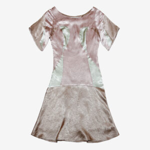 Low Waisted Panel Dress (Champagne Pink)