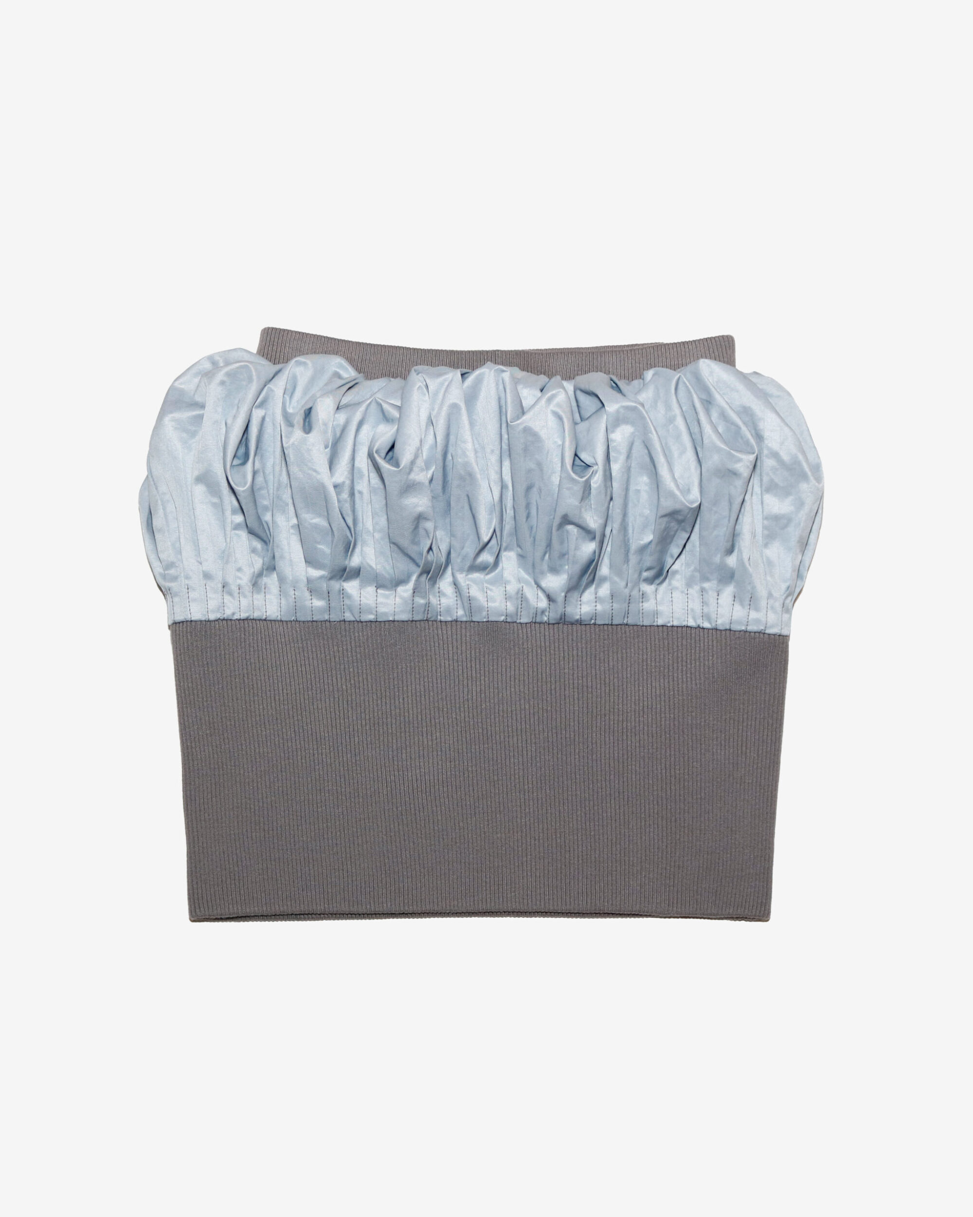Pleated Bubble Knit Skirt