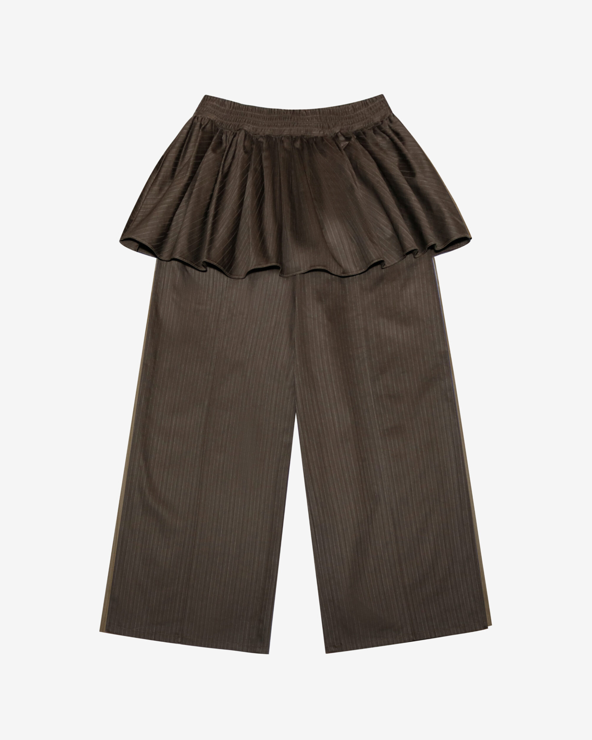 Double Layered Skirt Pants/Choco