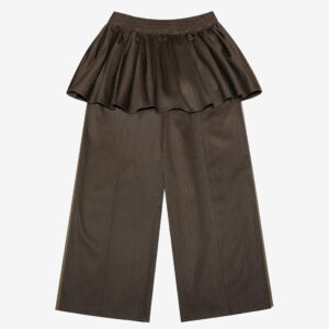 Double Layered Skirt Pants/Choco