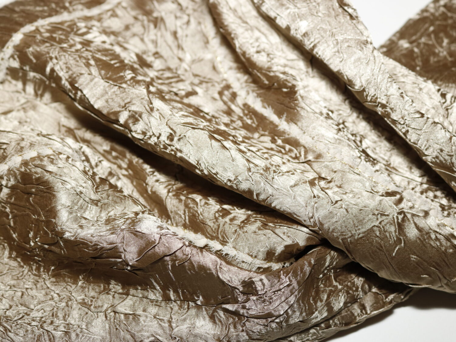 Cleo Wrinkled Gold Mini Skirt/Top