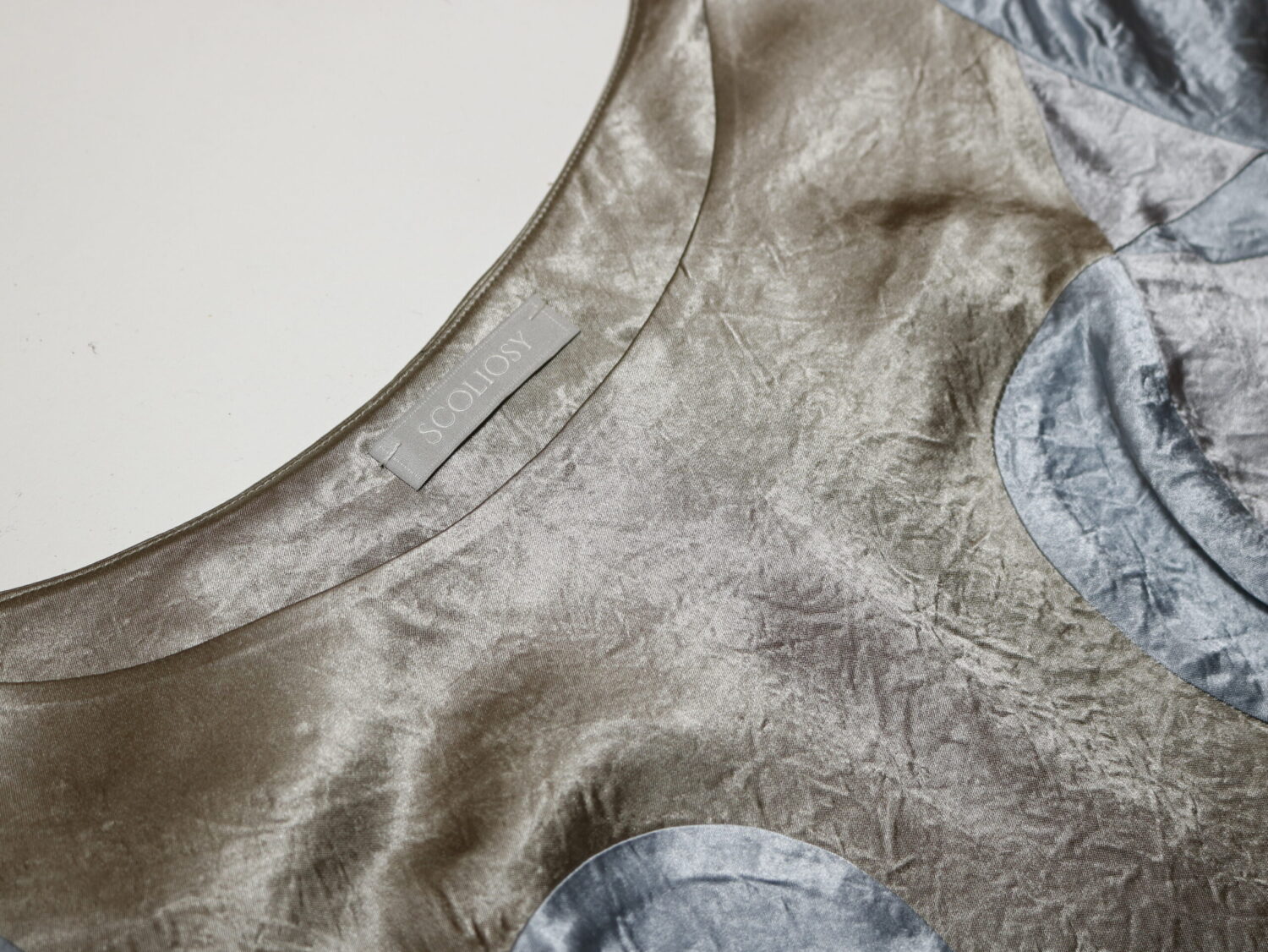 Low Waisted Panel Dress/Misty Blue