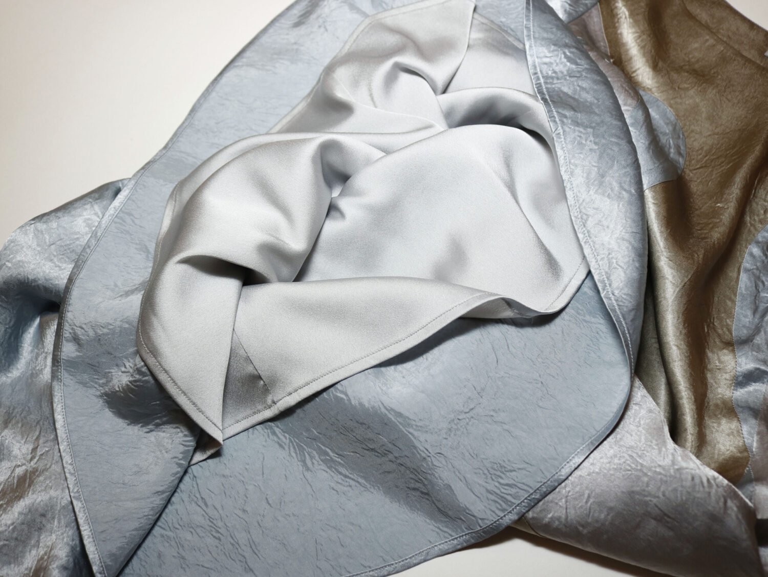 Low Waisted Panel Dress/Misty Blue