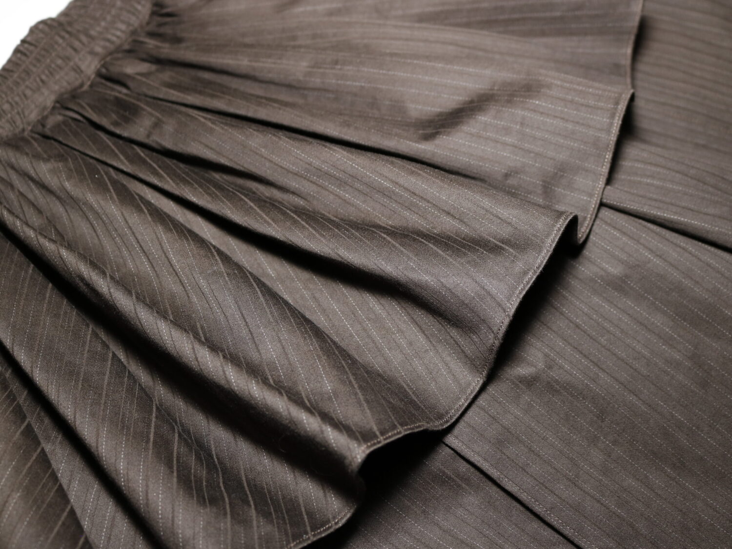 _MG_0635 Double Layered Skirt Pants/Choco