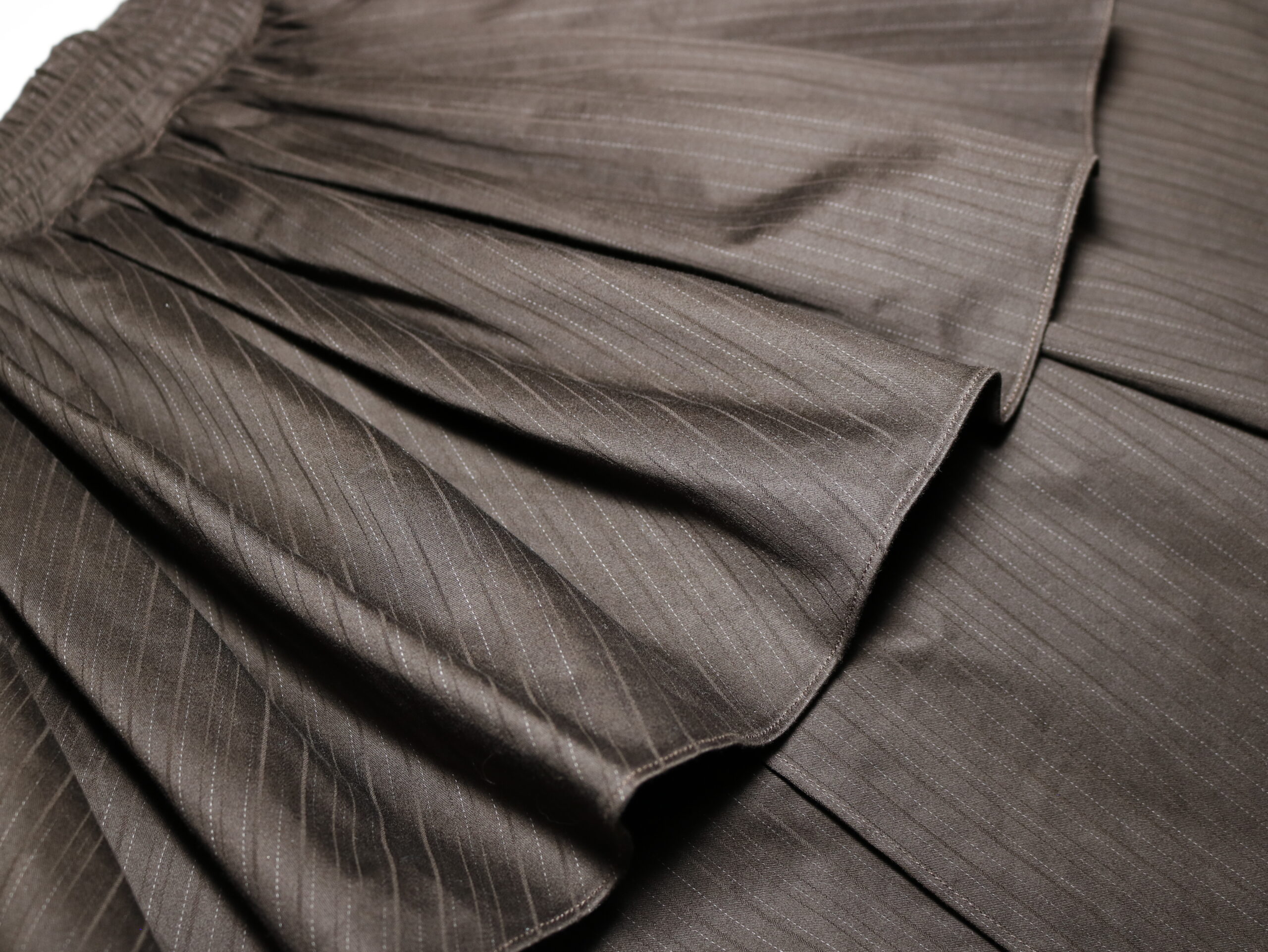 Double Layered Skirt Pants/Choco - Image 7