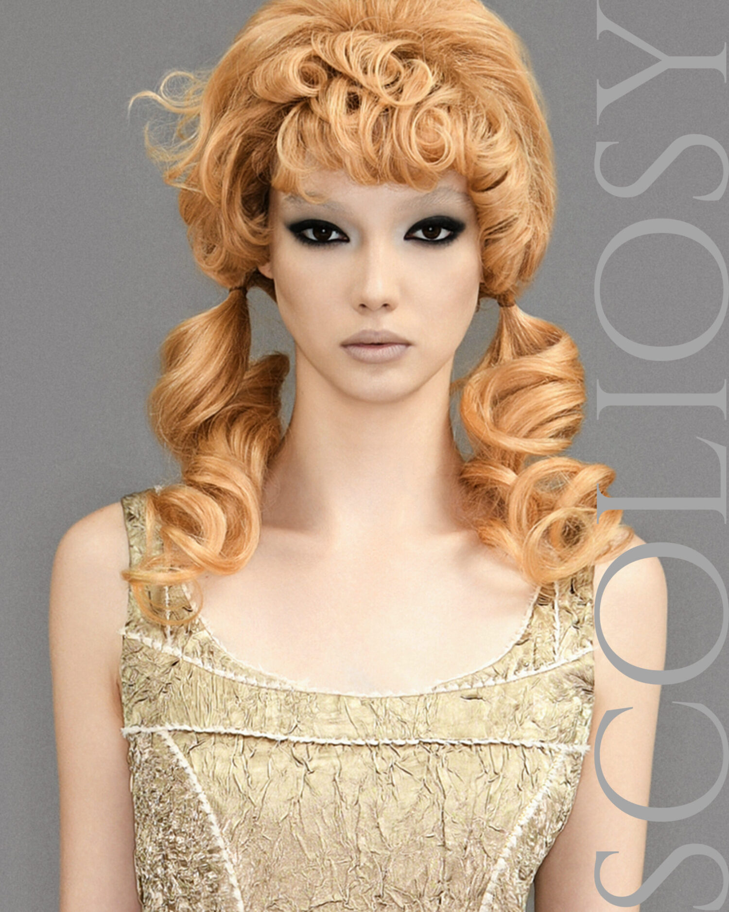 Cleo Wrinkled Gold Mini Skirt/Top