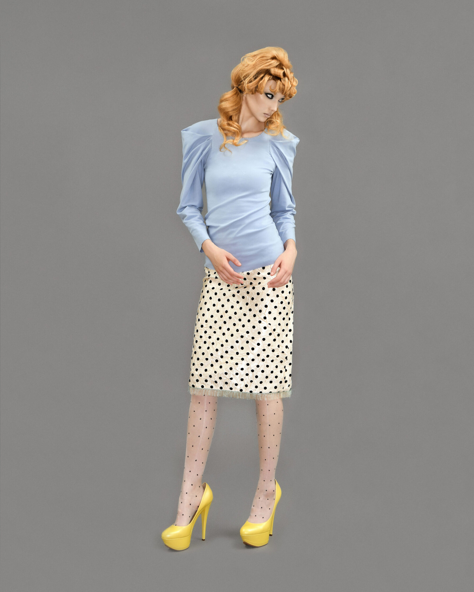 Wing Top/ Office Blue