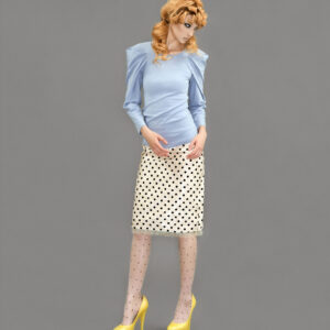 Wing Top/ Office Blue