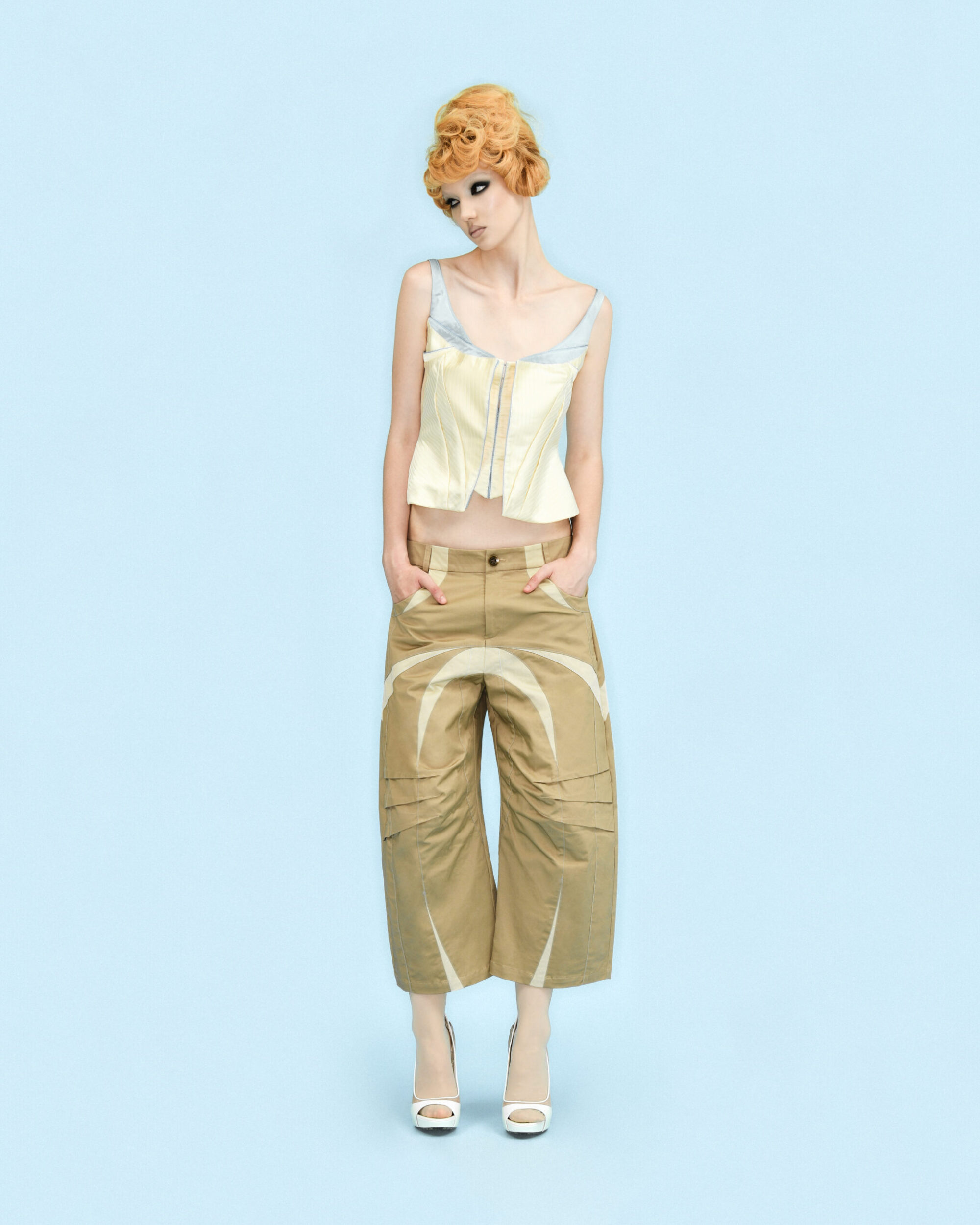Crescent Pants Beige/Cream