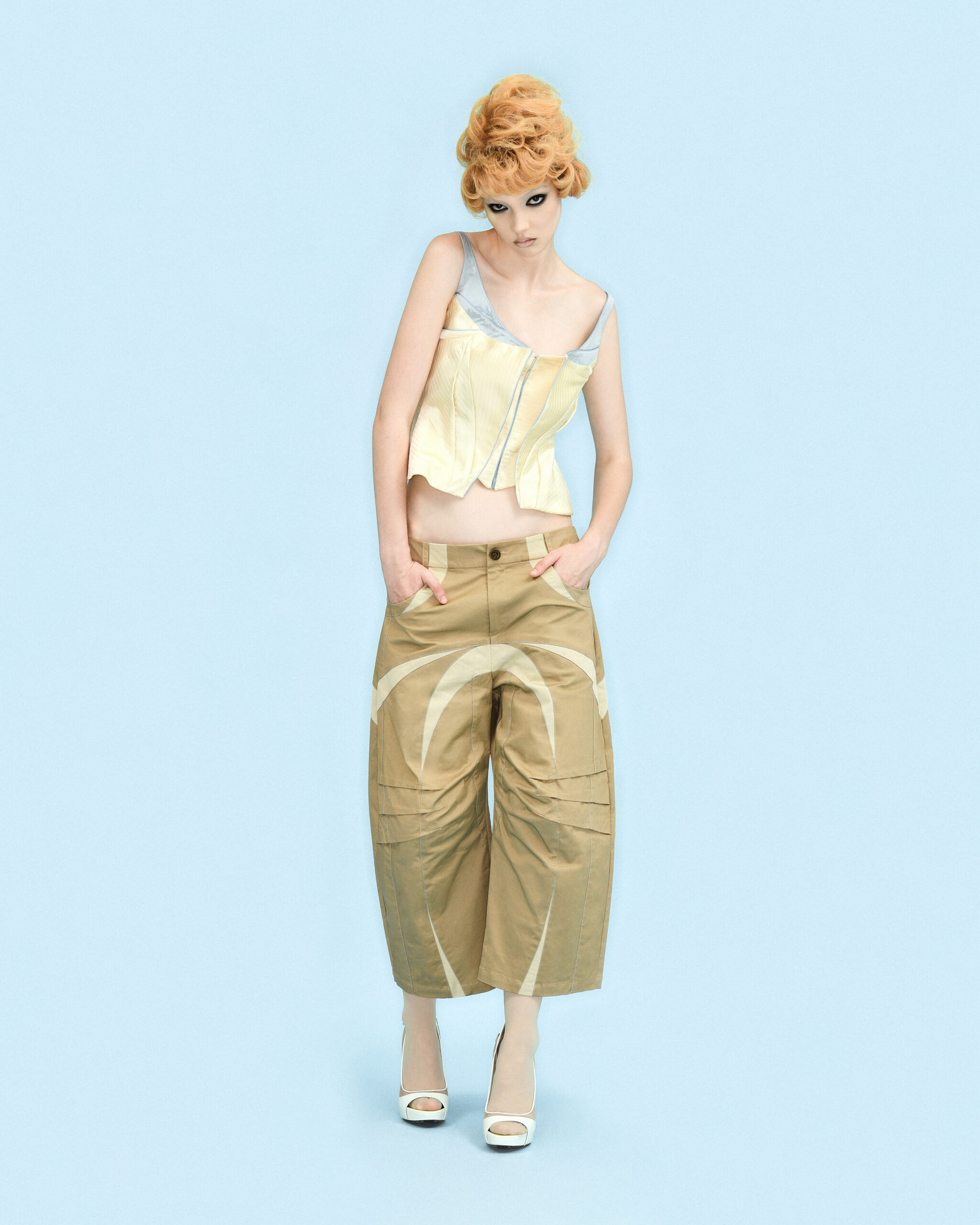 Crescent Pants Beige/Cream - Image 3