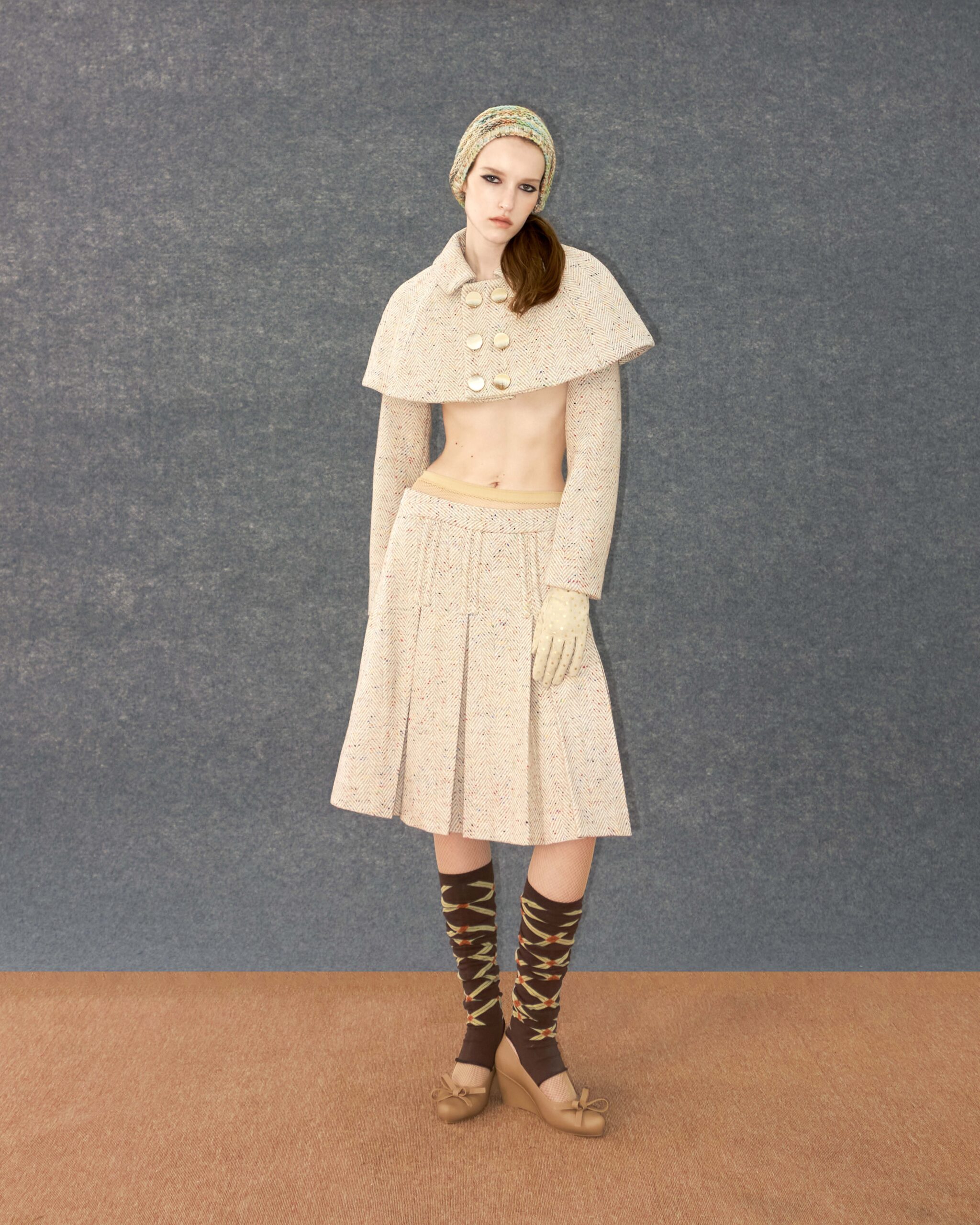 Twilla Pleated Wool Skirt - Image 2