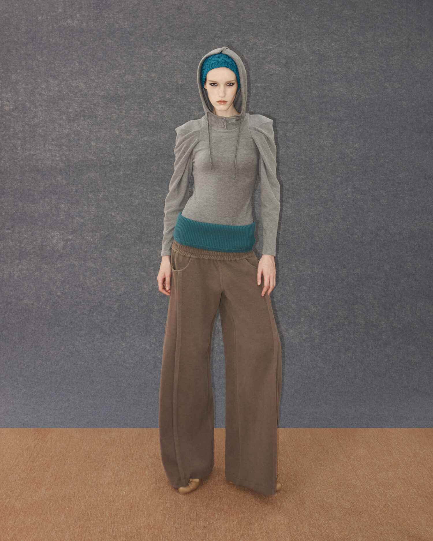 look12-1 Fleeca Waist Wrap Pants(Brown)