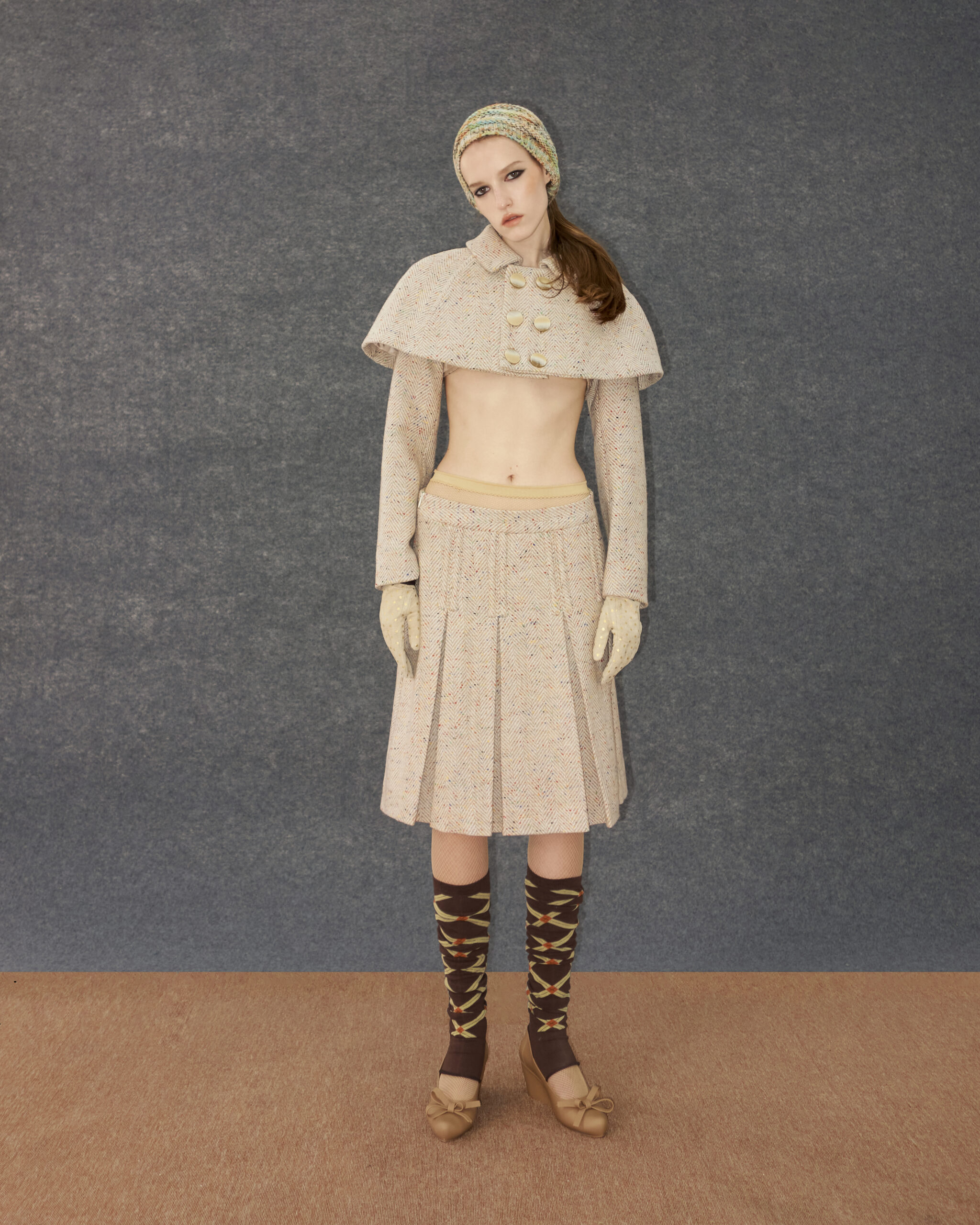 Twilla Pleated Wool Skirt - Image 6