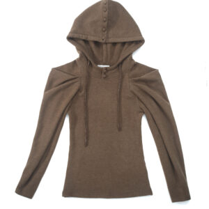Wing Top Hoodie (Choco)