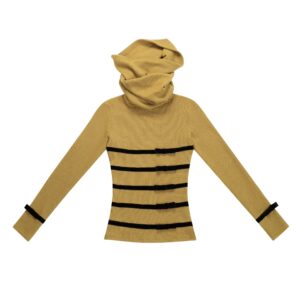 Zora Velvet Bowtie Top (Ginger)