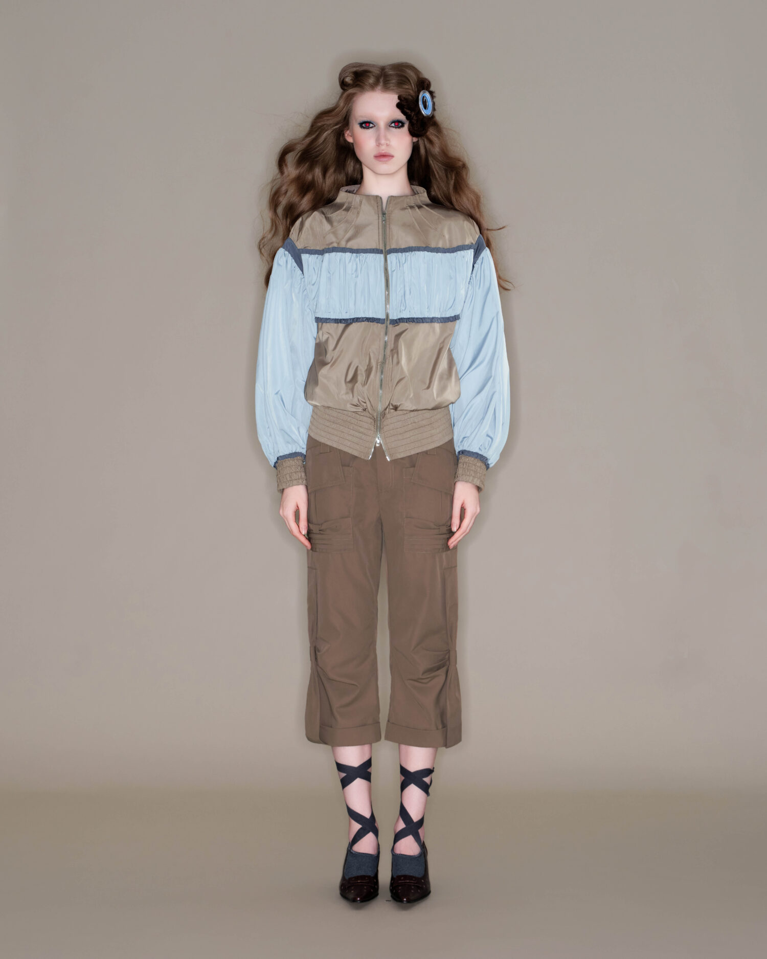LOOK1-2 Sofie Cargo Pants(Brown)