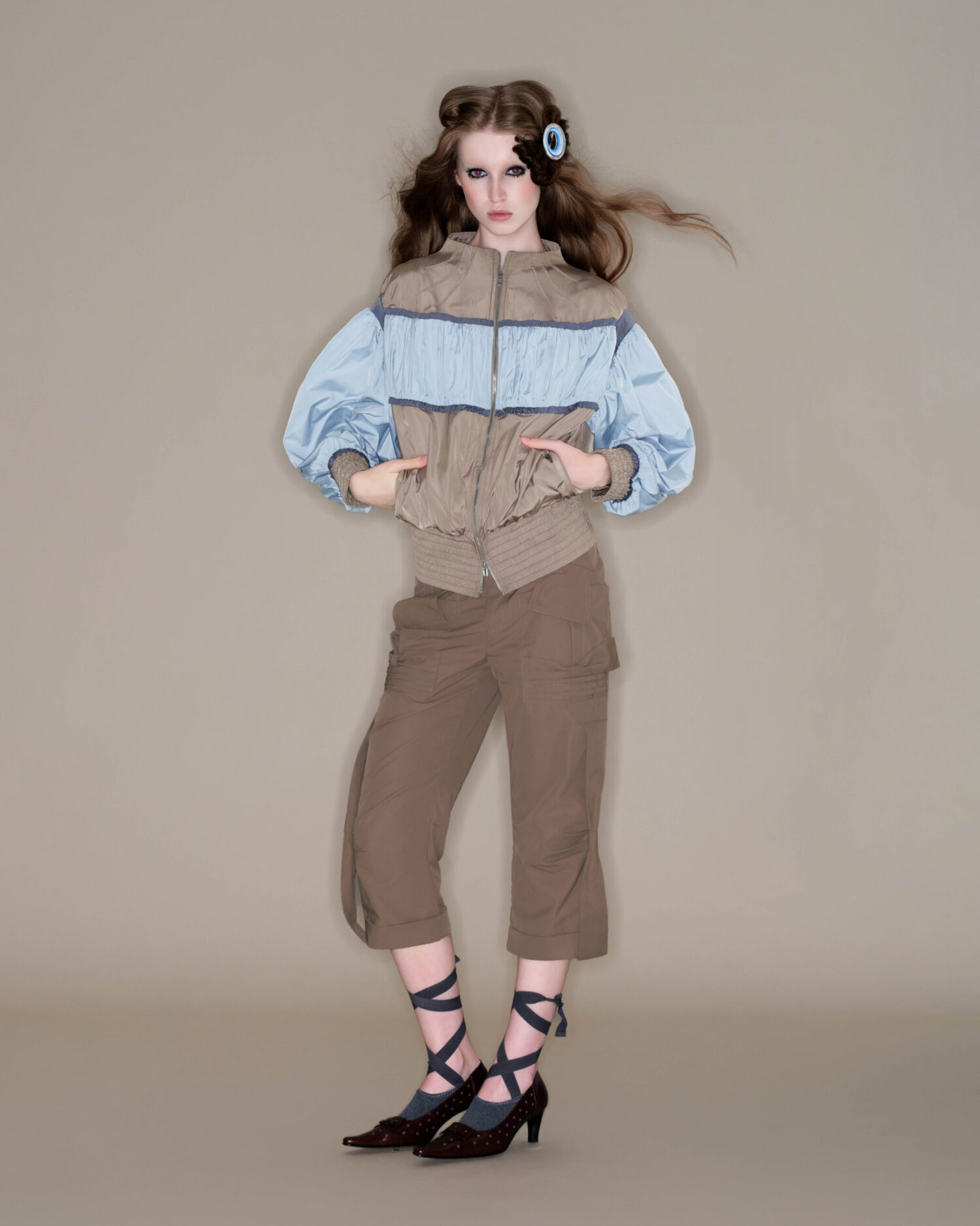 Sofie Cargo Pants（Brown)
