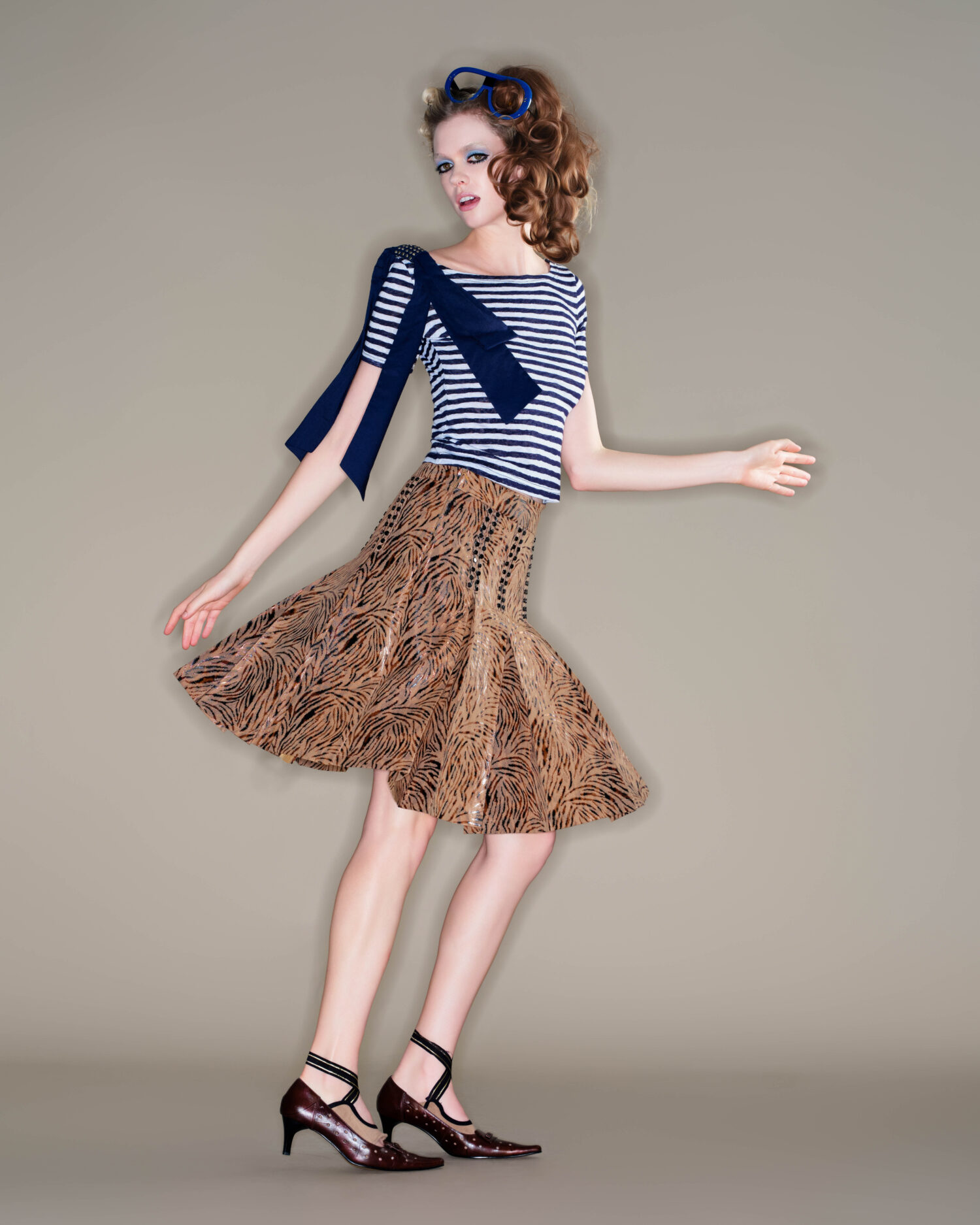 LOOK14-1 Lupa Pleated Skirt