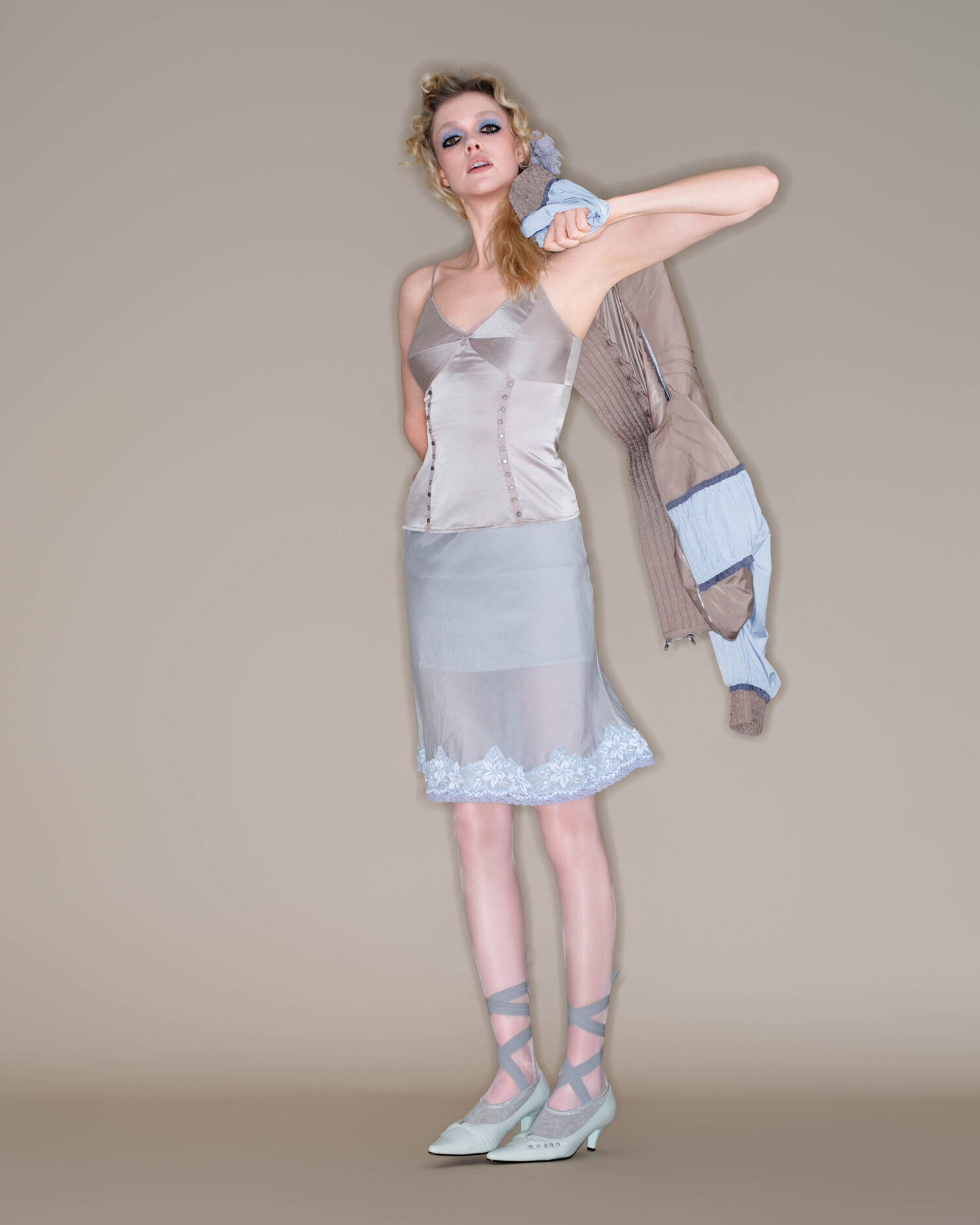 Fae skirt(Blue/grey)
