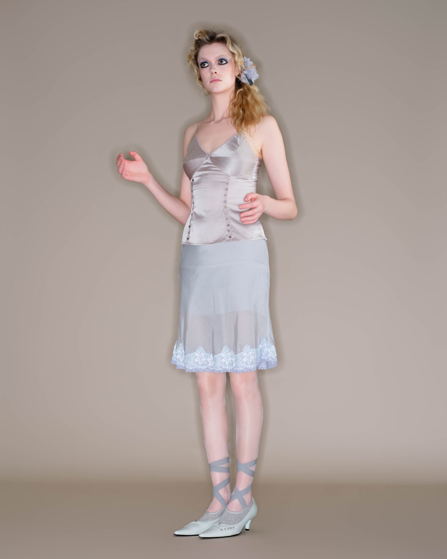 Fae skirt(Blue/grey)