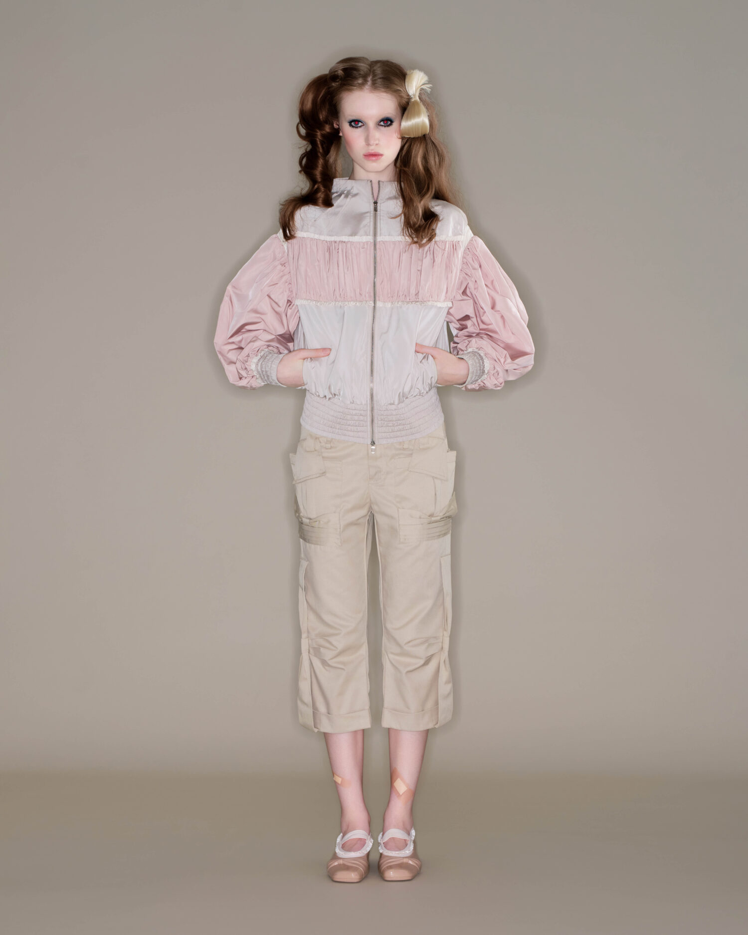 LOOK3-2 Sofie Cargo Pants(Beige)