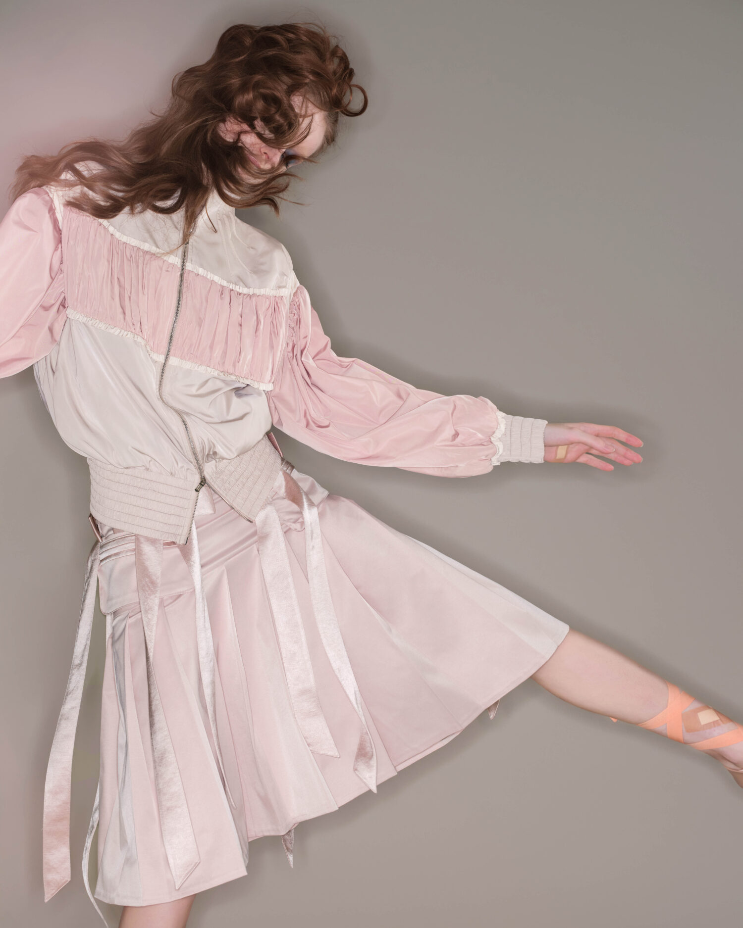 LOOK4-10 Tesselle Bowtie Pleated Skirt