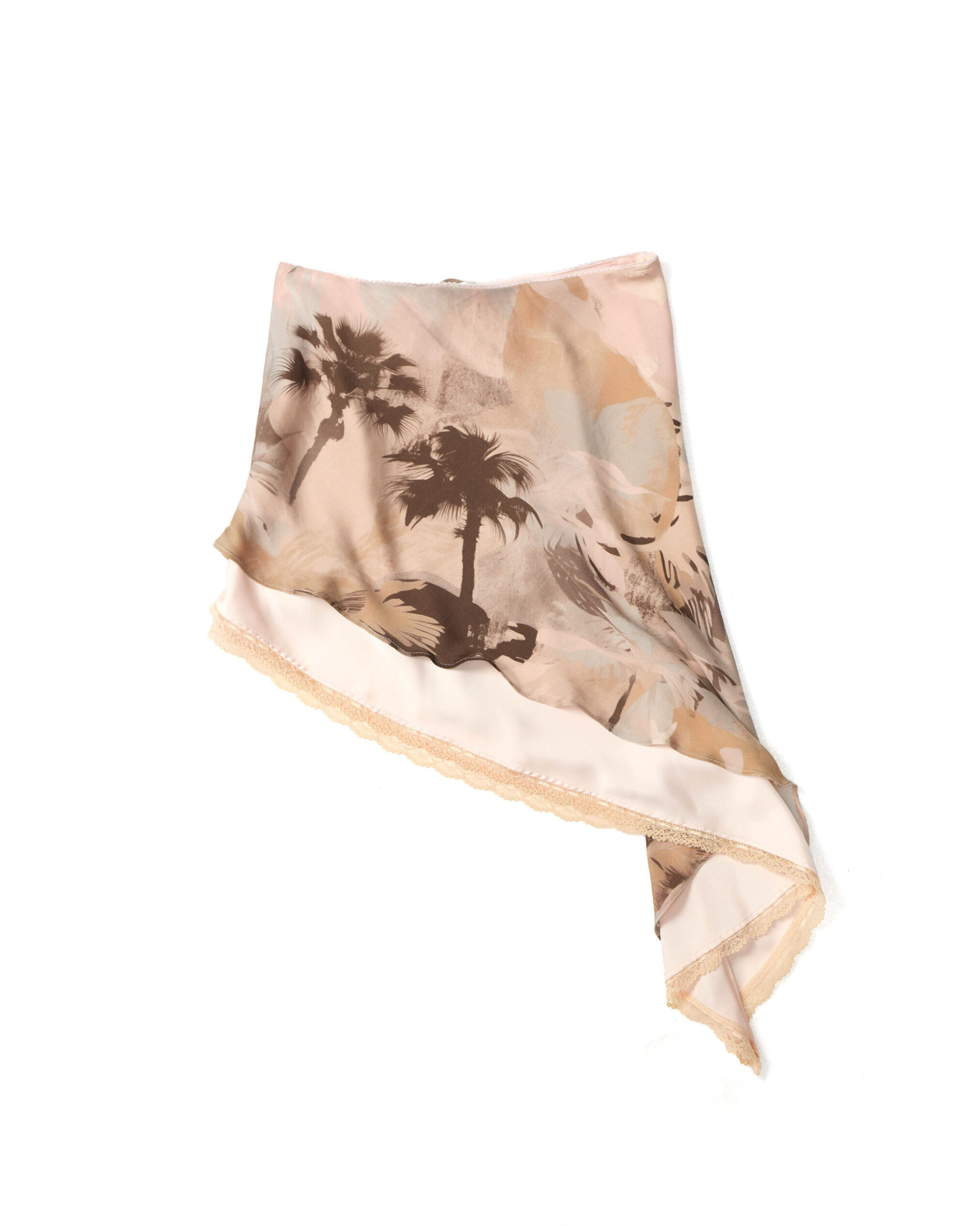 Soila Printed Silk Skirt