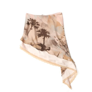 Soila Printed Silk Skirt