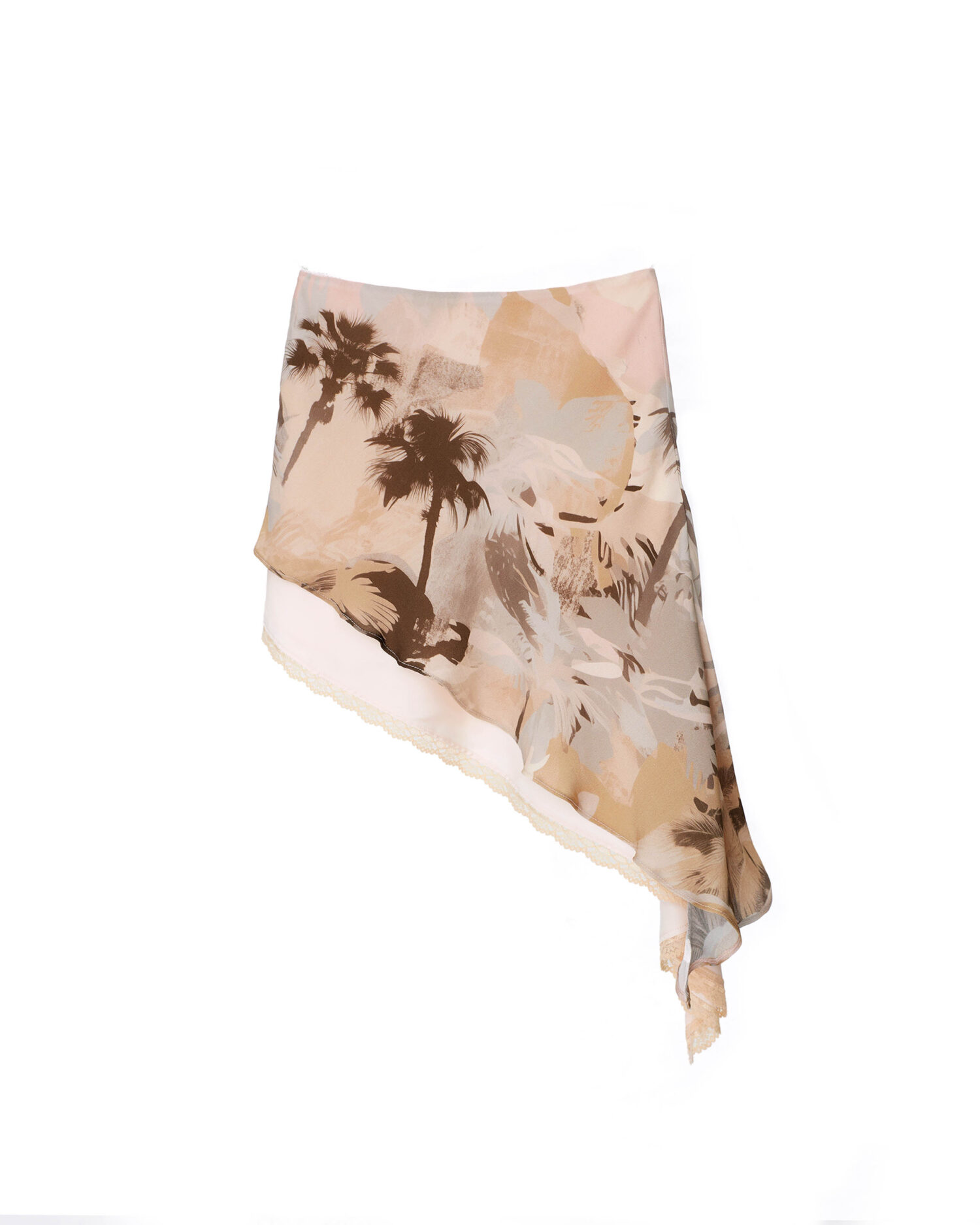 Soila Printed Silk Skirt