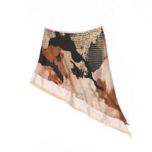Carvse Printed Silk Skirt