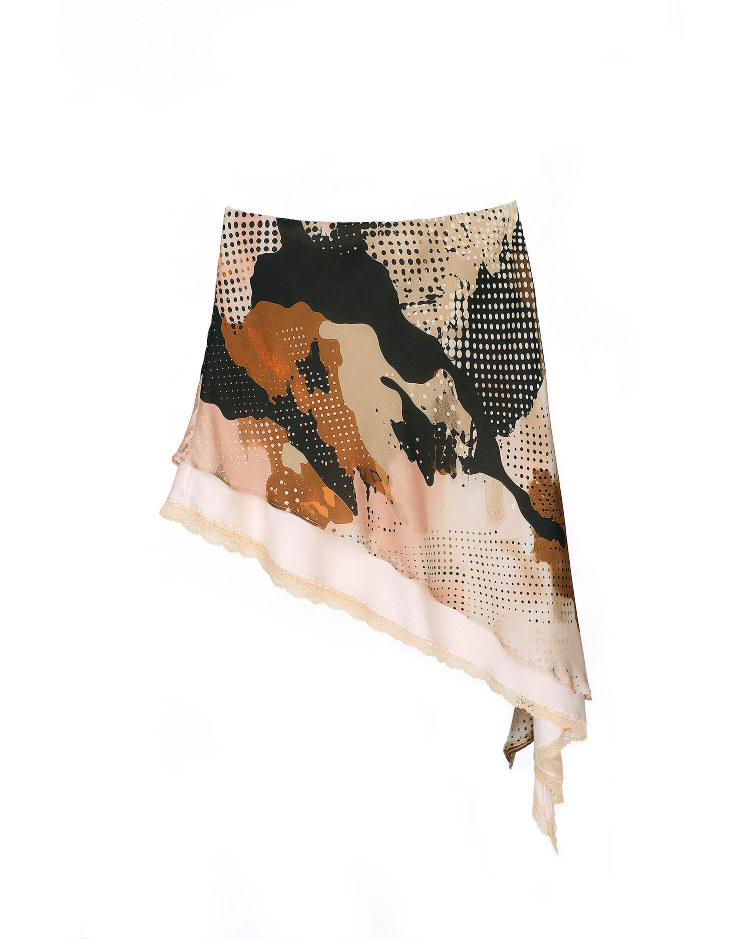 Carvse Printed Silk Skirt