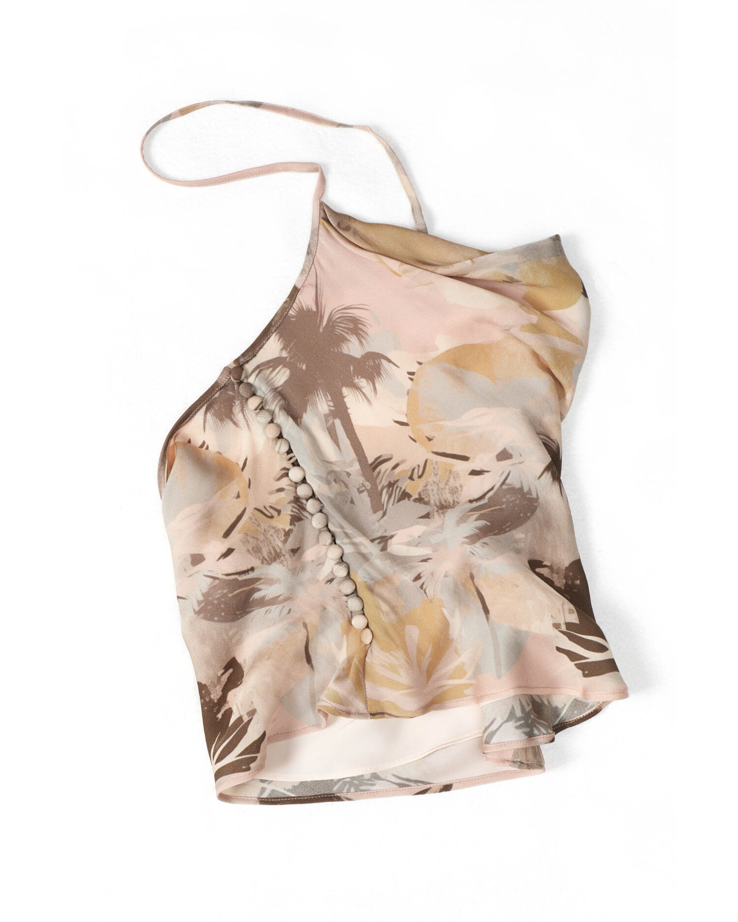 Soila Printed Silk Halter