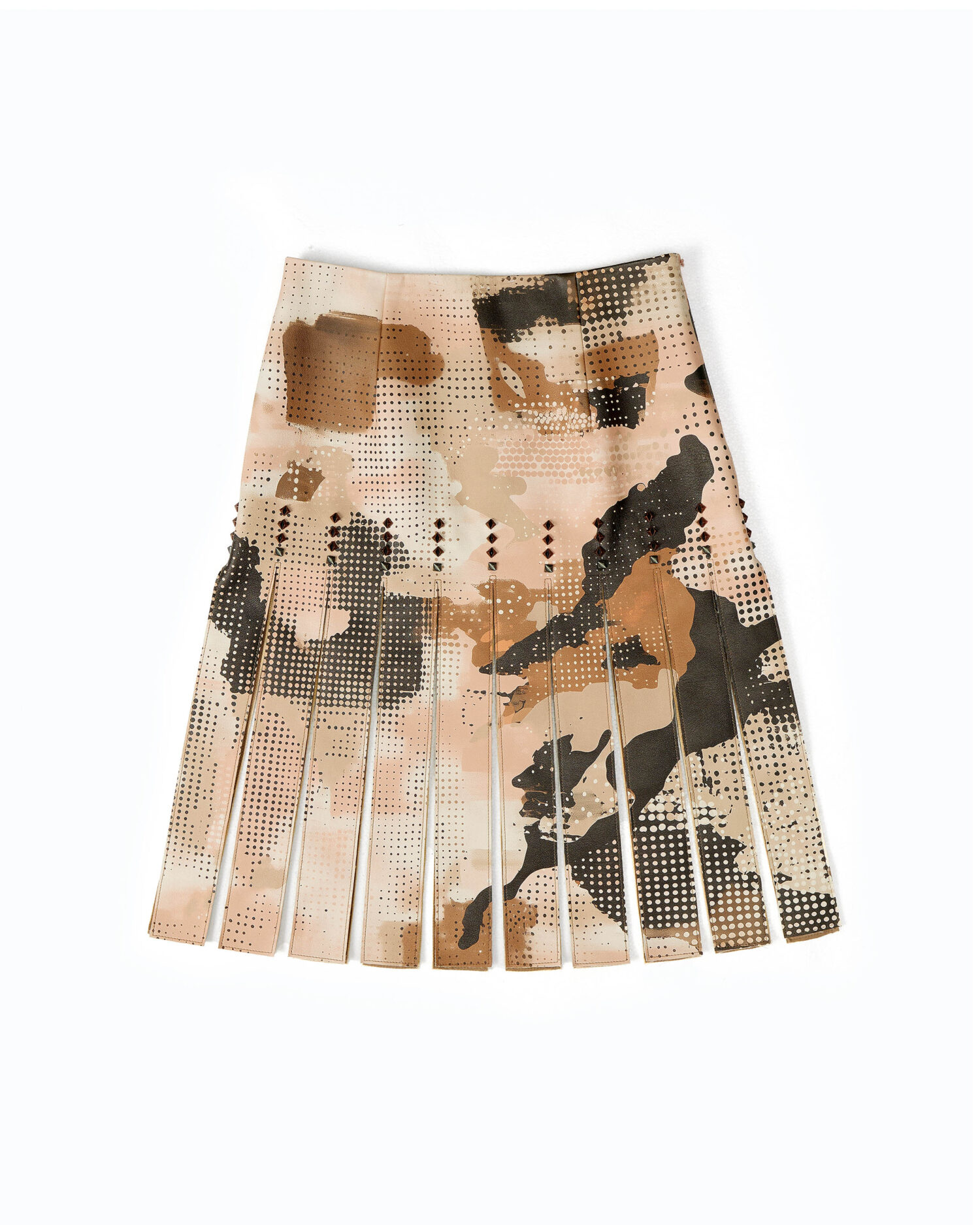 迷彩点皮革半裙-02 Carvse Leather Skirt