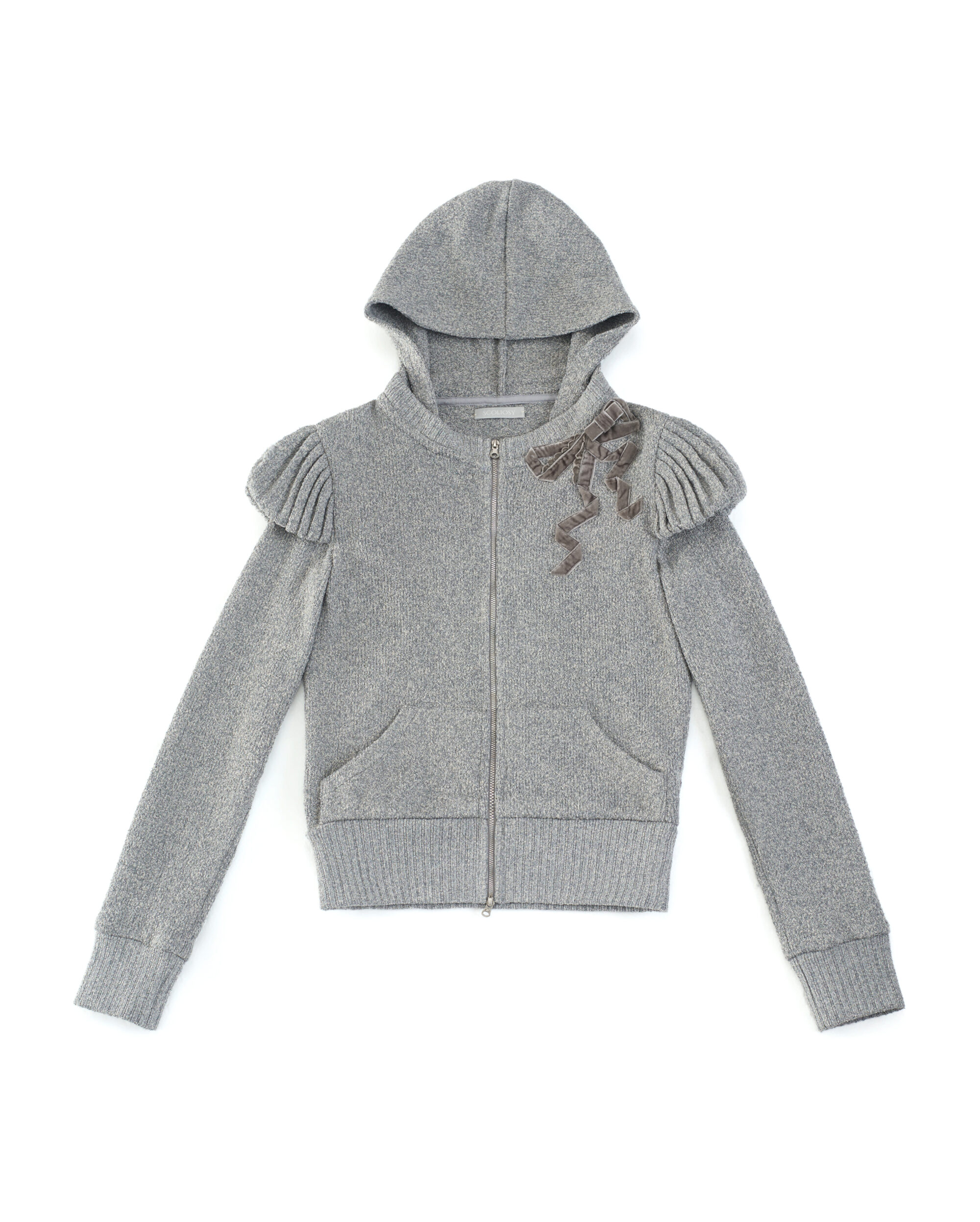 Etta Zipped Up Hoodie (Grey)