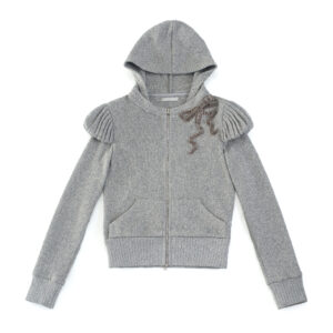 Etta Zipped Up Hoodie (Grey)