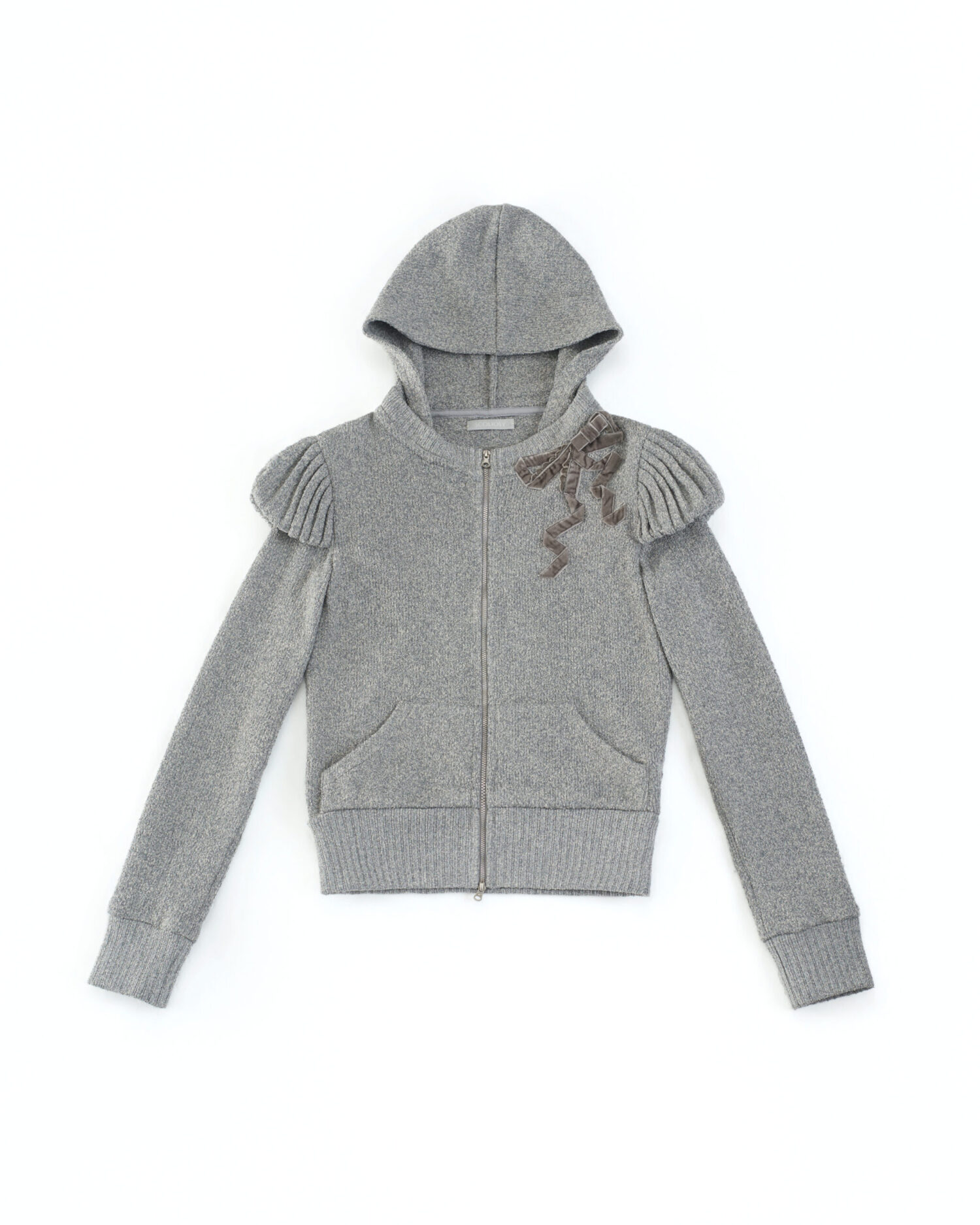 Etta Zipped Up Hoodie (Grey)