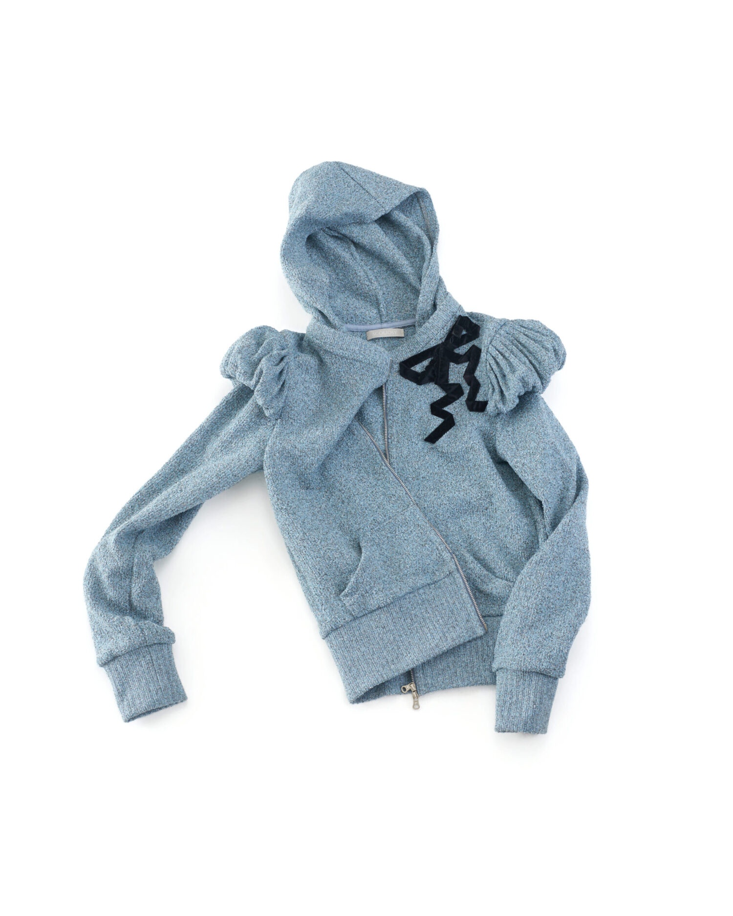 Etta Zipped Up Hoodie (Blue)