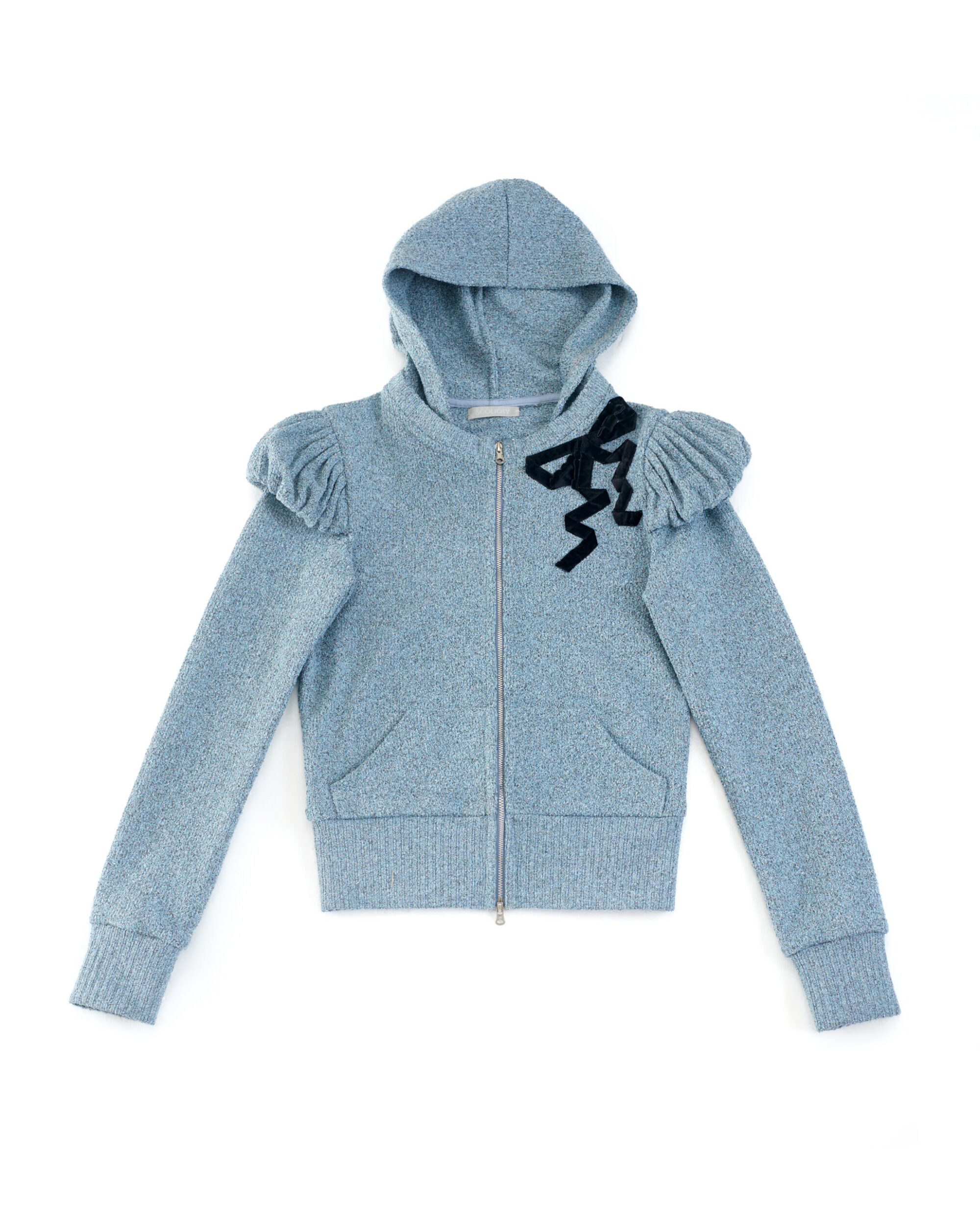 Etta Zipped Up Hoodie (Blue)