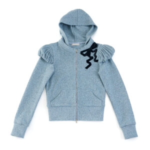 Etta Zipped Up Hoodie (Blue)