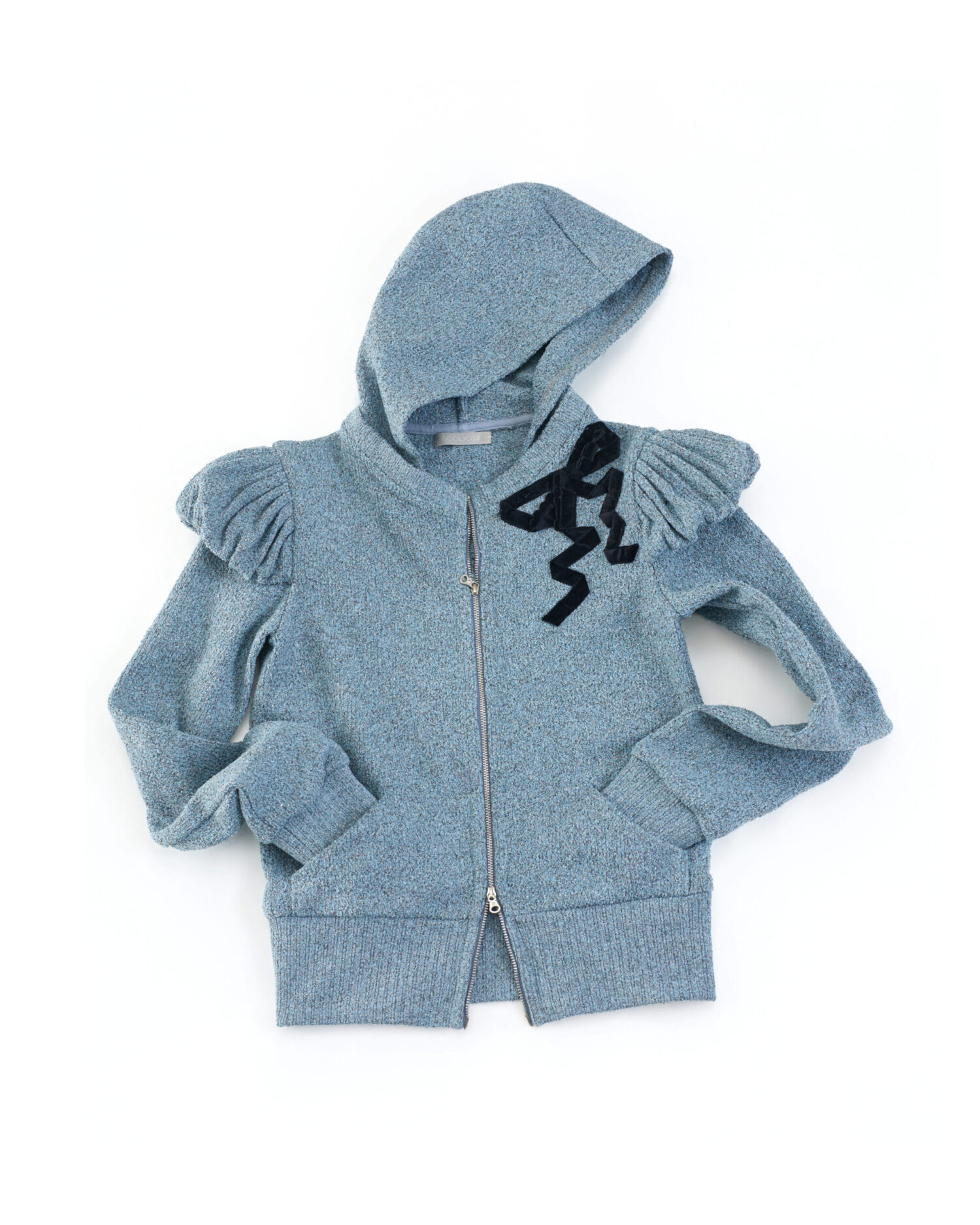 Etta Zipped Up Hoodie (Blue)