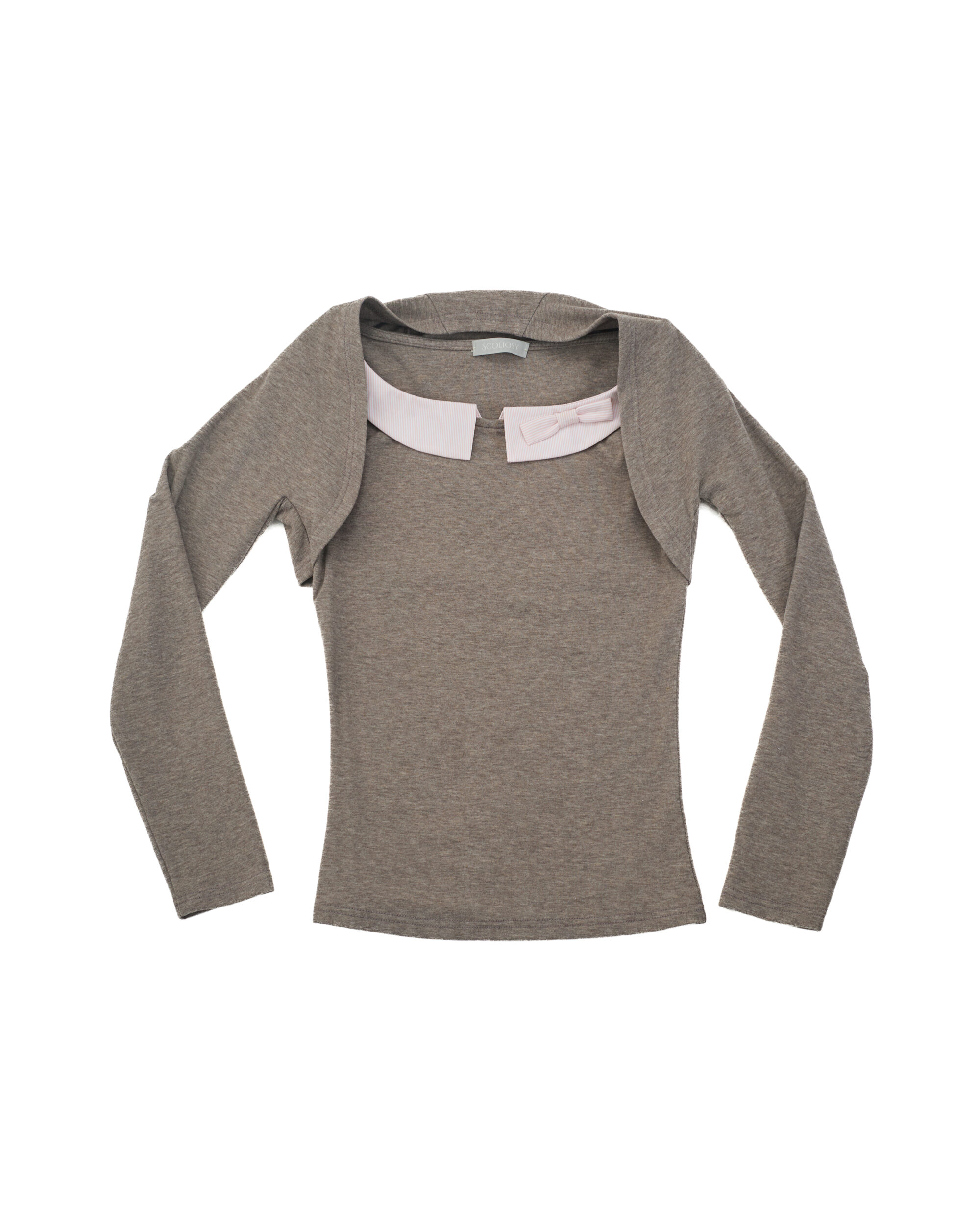 Ira Two piece Top (pink stripes)