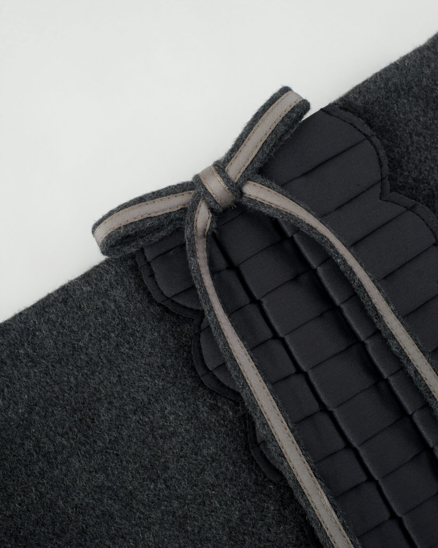 Pia Pleated Wool Skirt