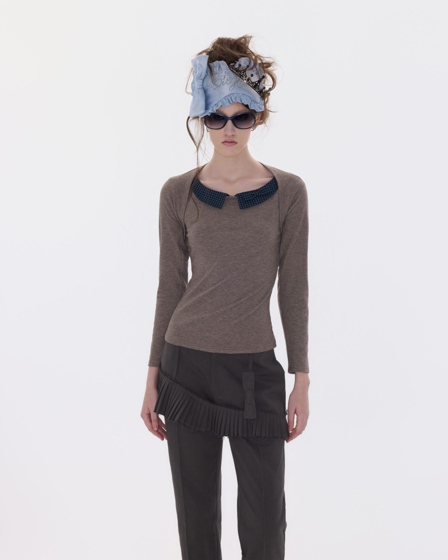 Ira Two piece Top (Blue plaid)