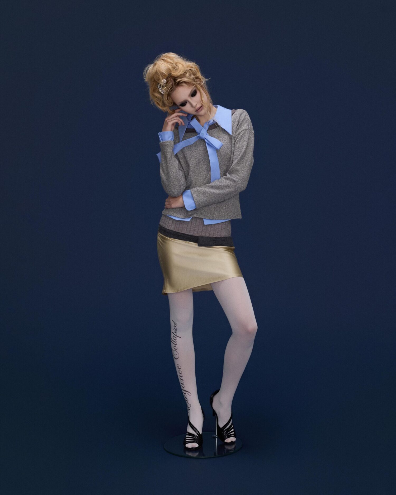 Elio Triple layered Top(Blue)