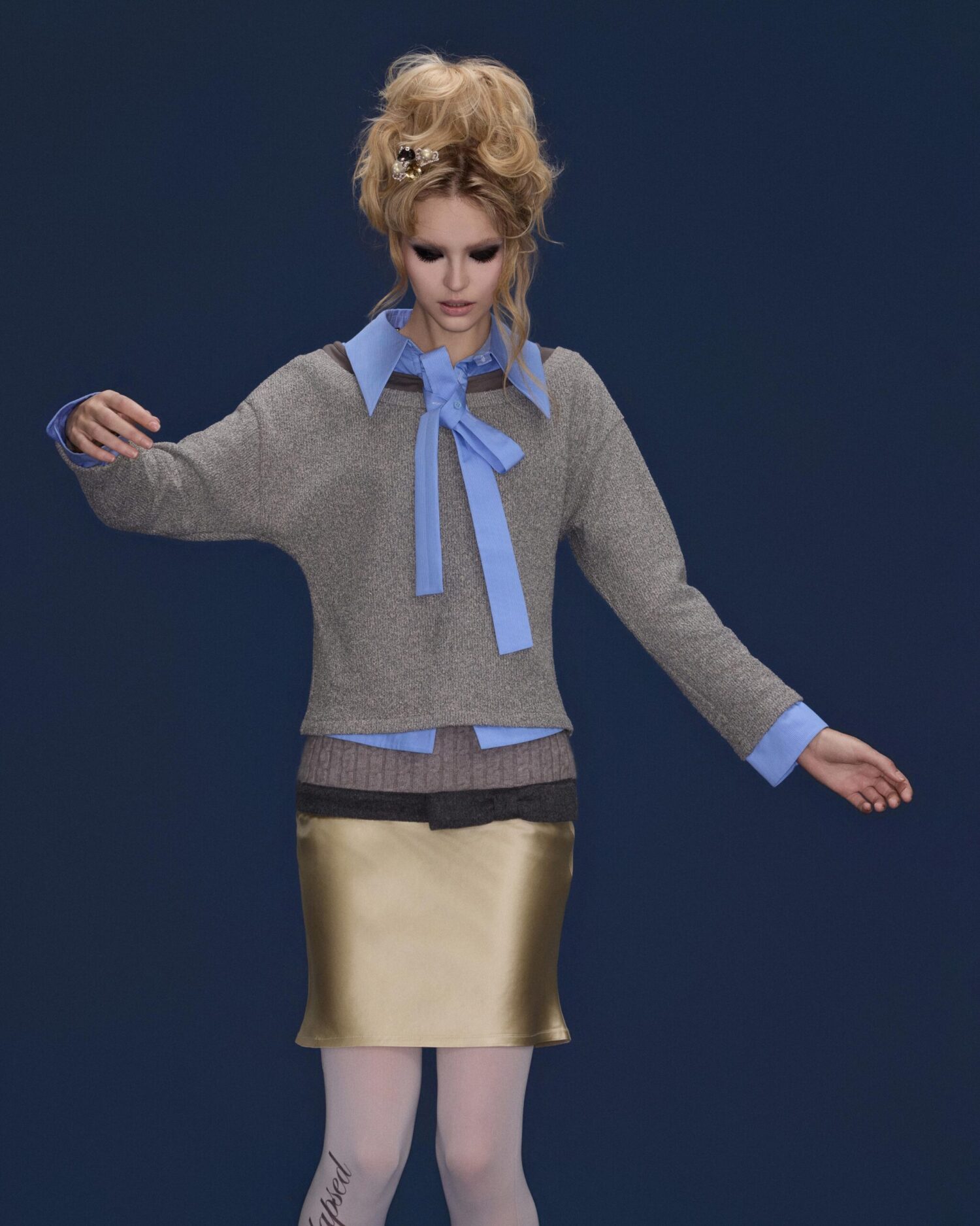 Elio Triple layered Top(Blue)