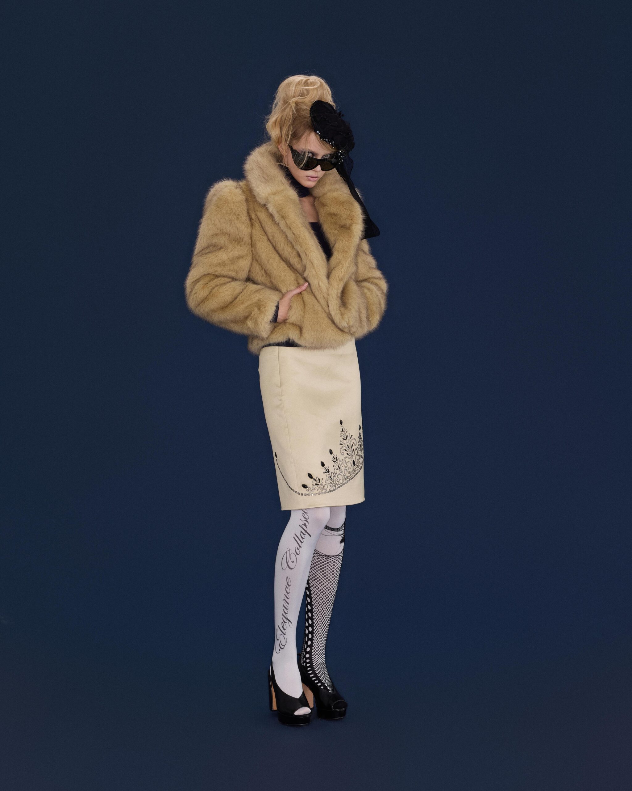 Caro Fur Jacket (yellow) - Image 2