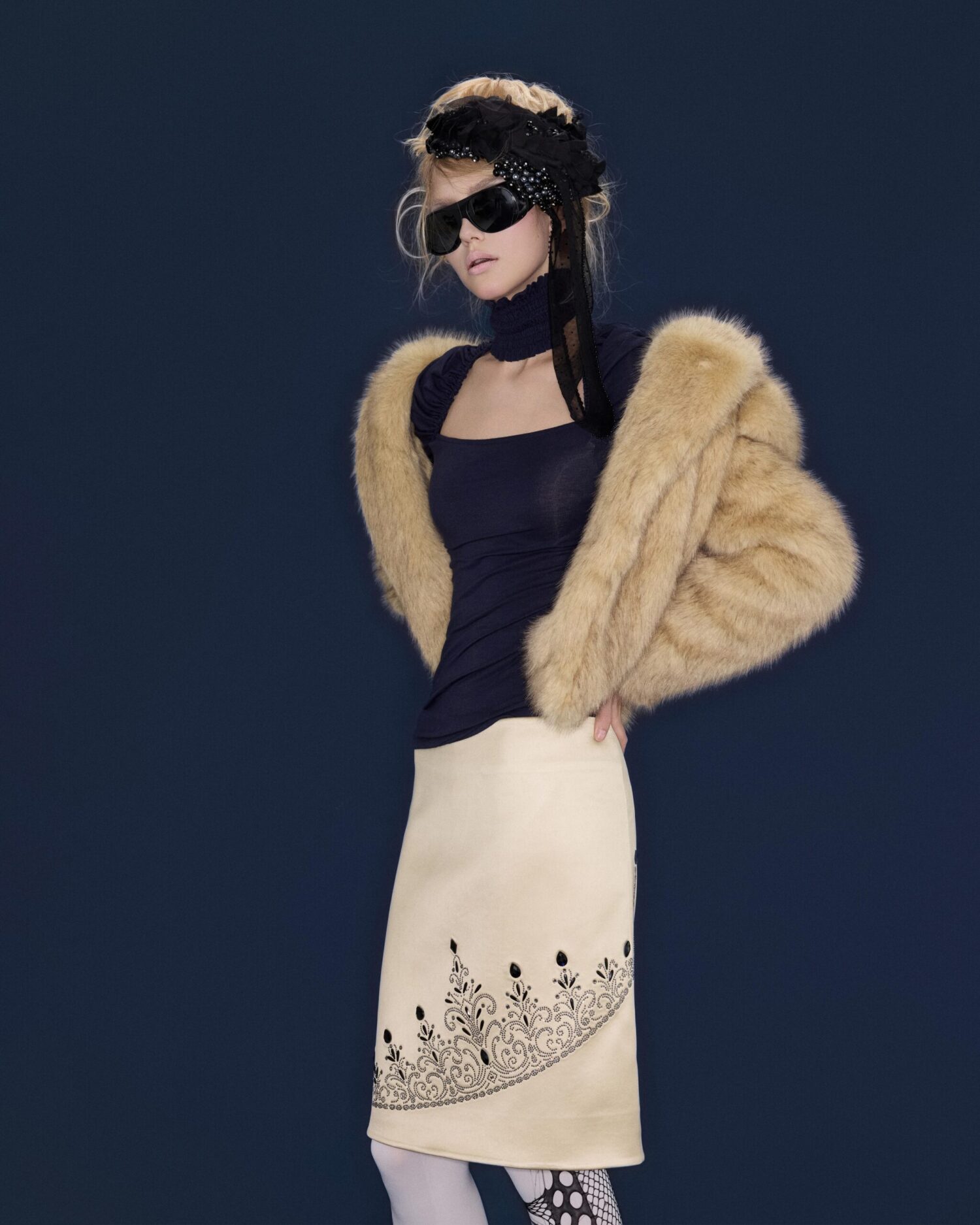 Caro Fur Jacket (yellow)
